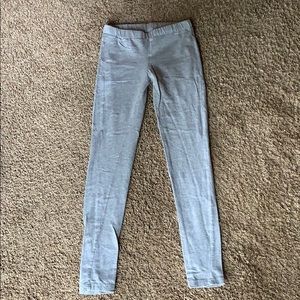 Gray Cotton Leggings